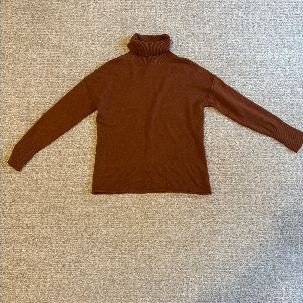 Seven Sisters Brown Turtleneck Sweater